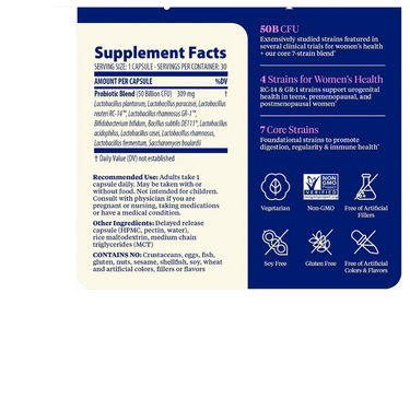 SubCulture Probiotic for Women